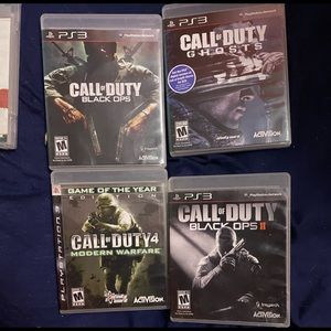 PS3 call of duty games selling as a bundle